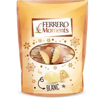 Ferrero moments bonbons de chocolat avec noisette entiere blanc sachet de 14 pieces