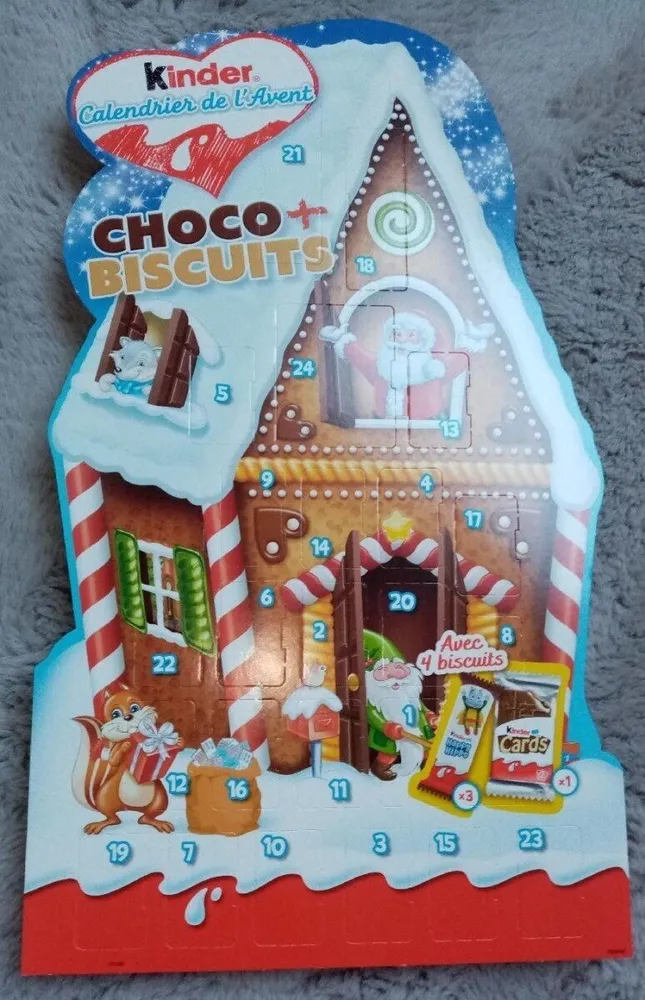 Calendrier de l'avent - choco biscuits