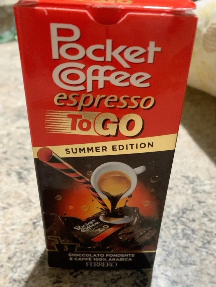 Pocket coffee espresso to go