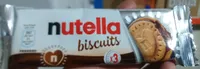 Biscuits Nutella x3 biscuits fourrés - 41,4g
