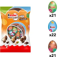 Kinder Mini Eggs Lait, Noisettes, Cacao sachet mix de 320g