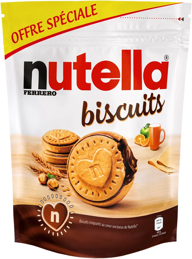 NUTELLA BISCUITS 304g sachet de 22 pièces offre spéciale