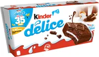 Gâteau Kinder Délice cacao fourré au lait x10 - 390g
