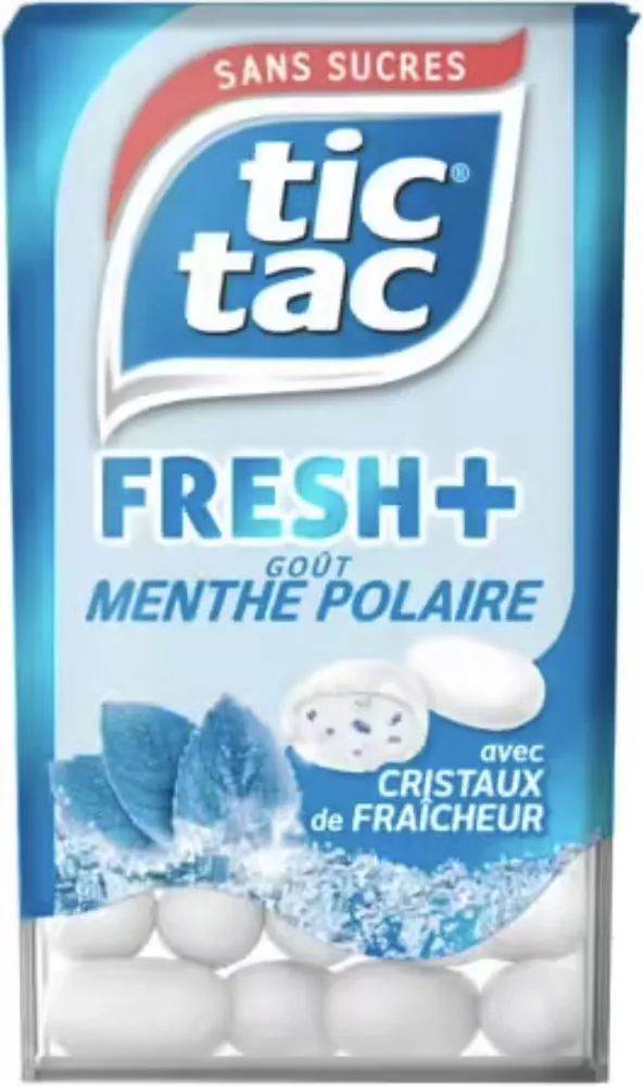 Fresh + goût menthe polaire avec cristaux fraicheur
