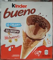 Kinder bueno ice cream cone