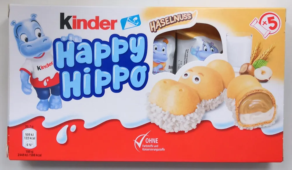 Happy Hippo Haselnuss 5er-Pack