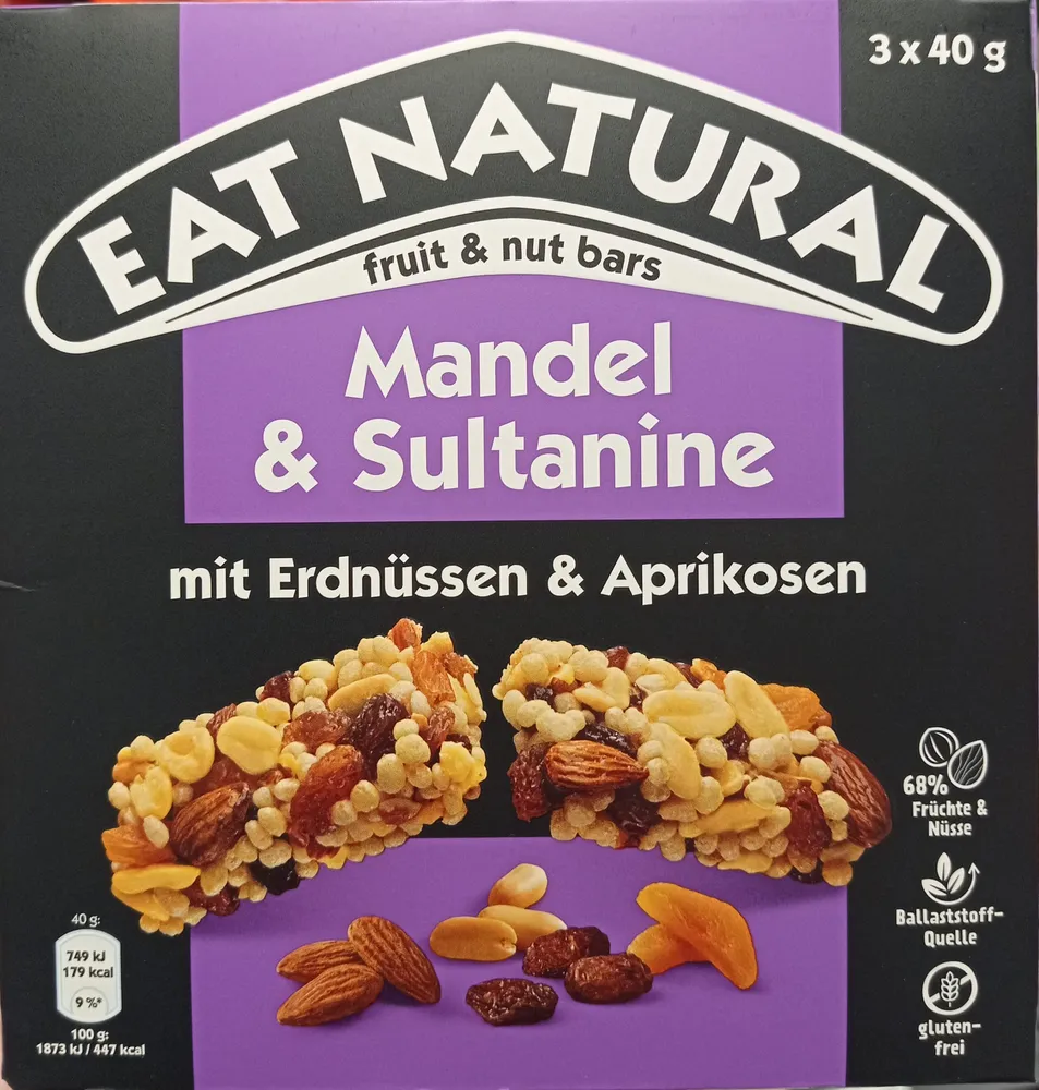Mandel & Sultanine mit Erdnüssen & Aprikosen