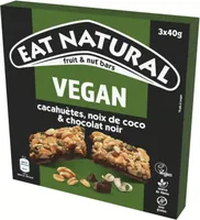 Eat Natural Vegan - Erdnüsse, Kokos & dunkle Schokolade