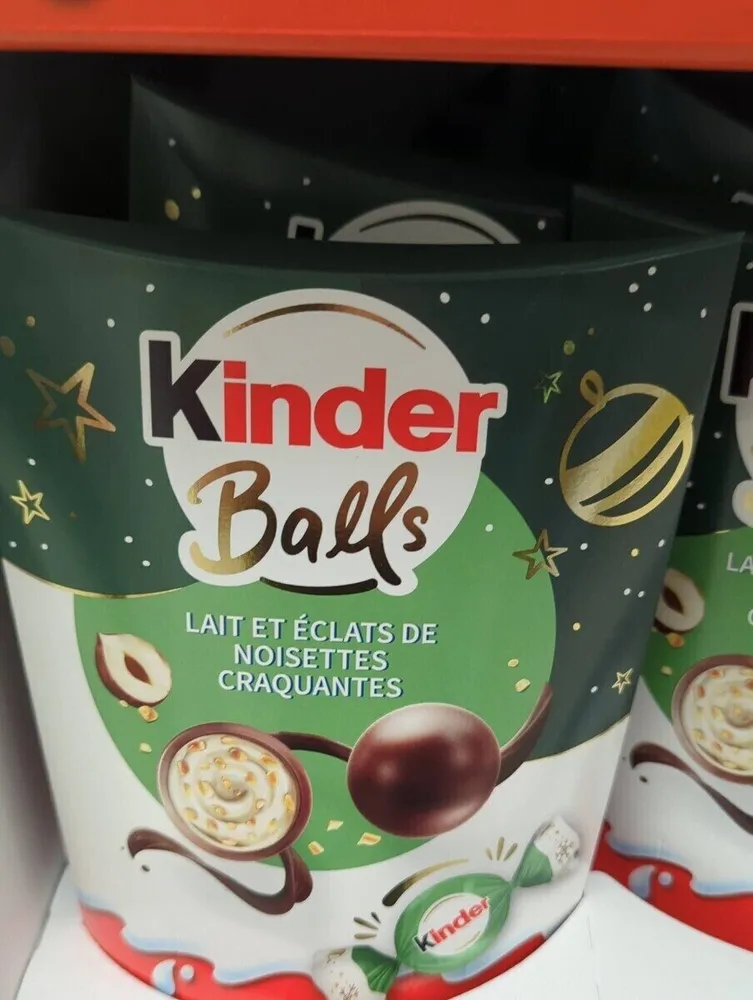 Balls lait et éclats de noisettes craquantes