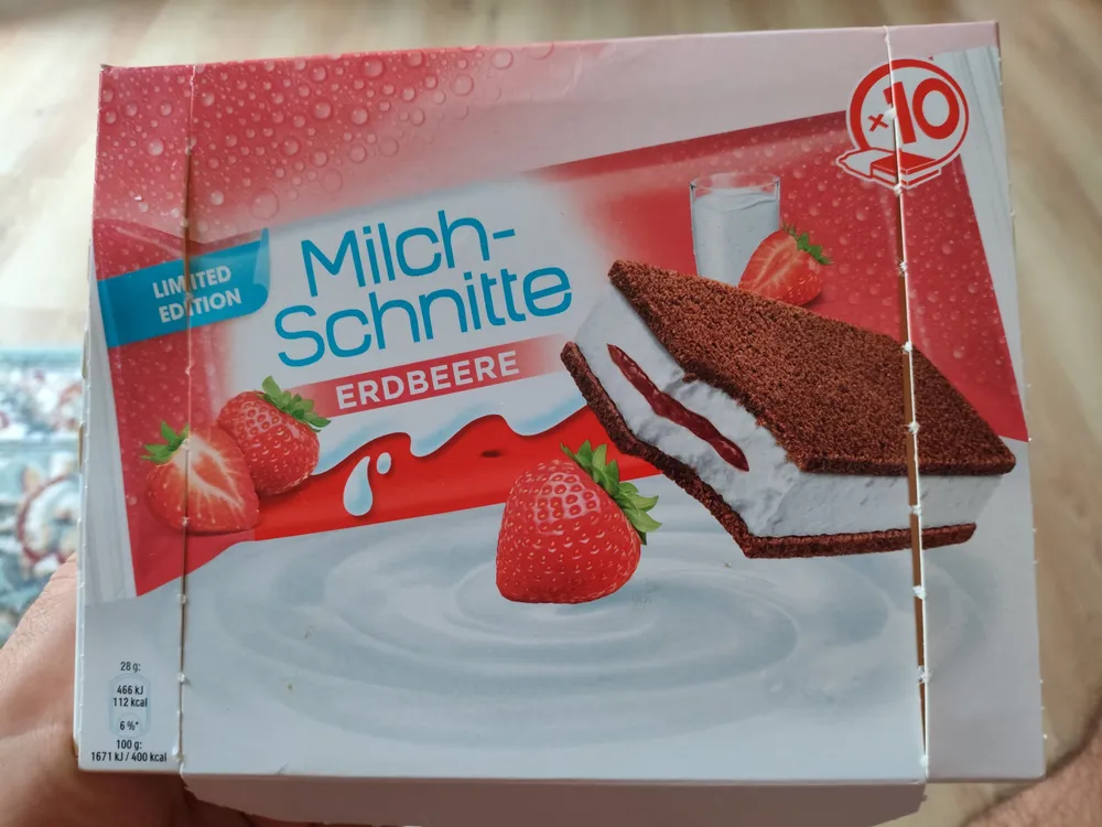 Erdbeere milchschnitte