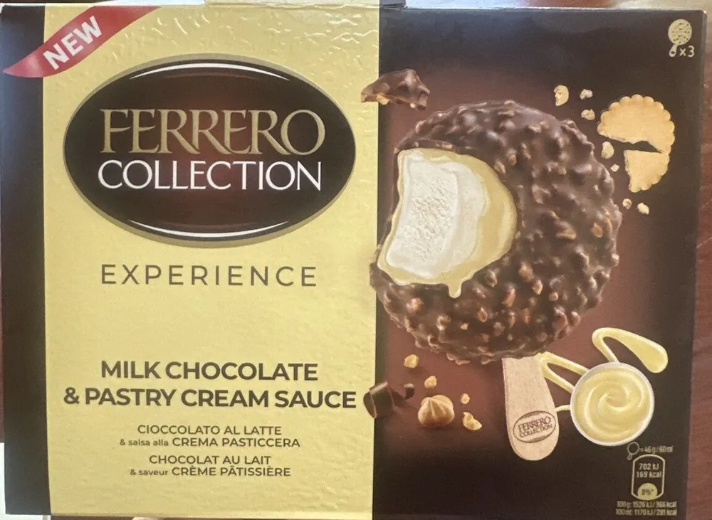 Ferrero Milk & Pastry Cream Sauce Ice Cream