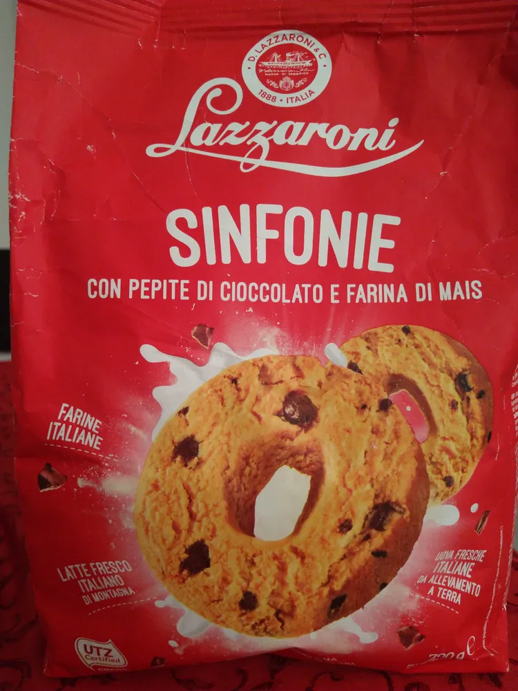 sinfonie con pepite di cioccolato e farina di mais