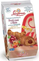 Croissant con farina integrale con frutti rossi e miele