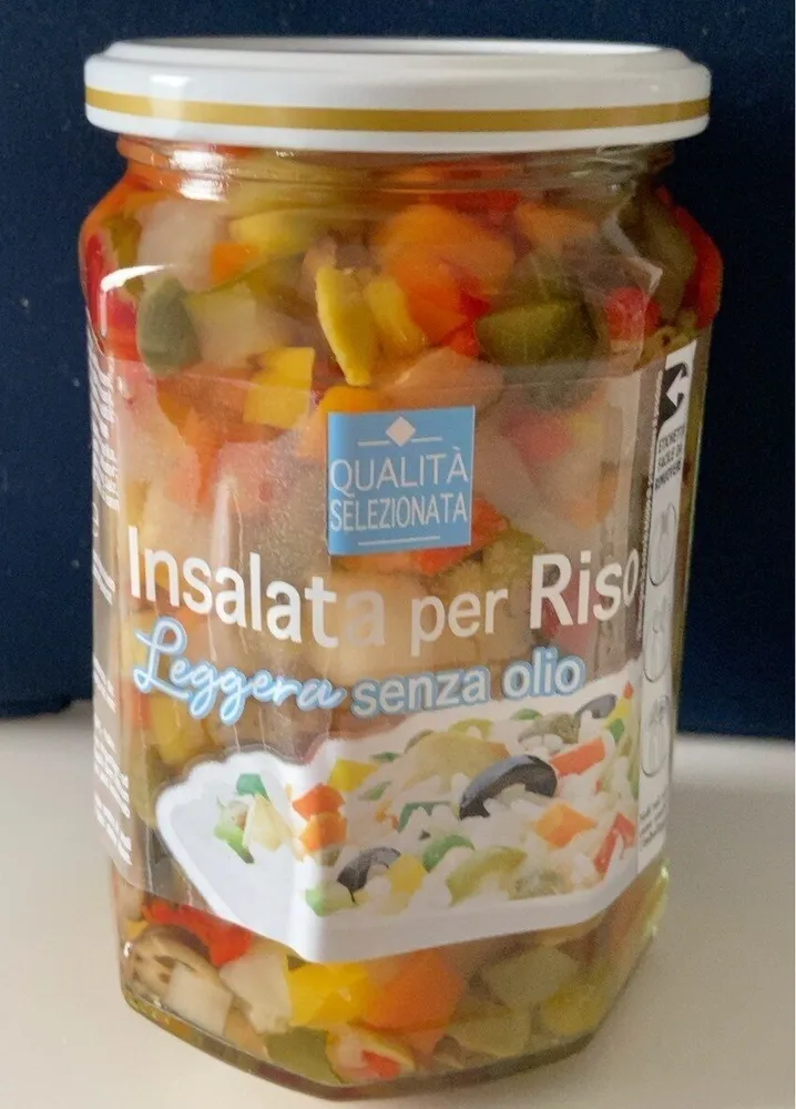 Insalata per riso leggera senza olio