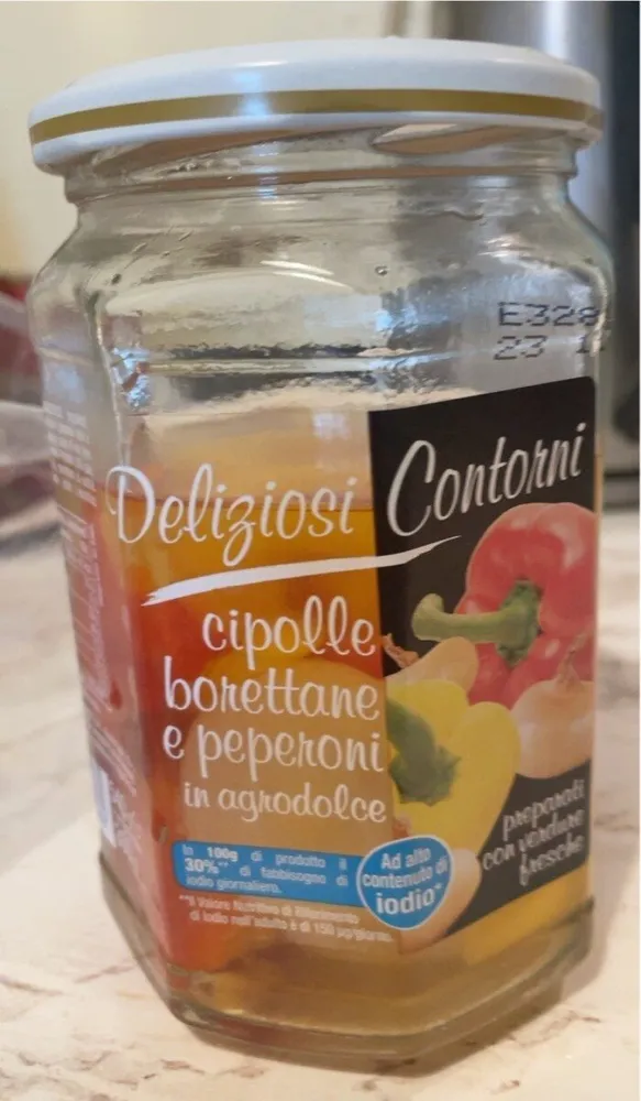 Cipolle borettane e prperoni in agrodolce