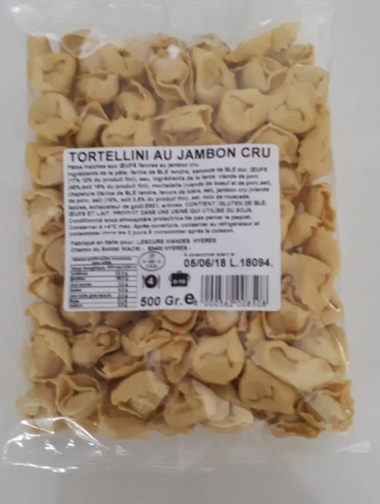 Tortellini au jambon cru