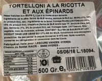 Tortelloni ricotta epinards