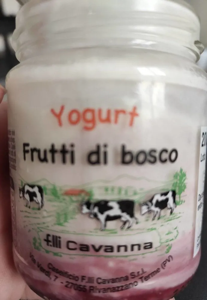 Yogurt frutti di bosco