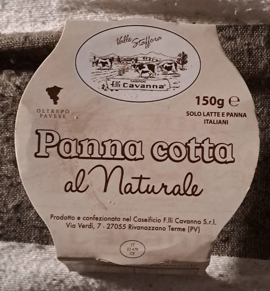 Panna cotta al naturale