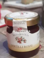 Salsa dolce di mirtilli rossi