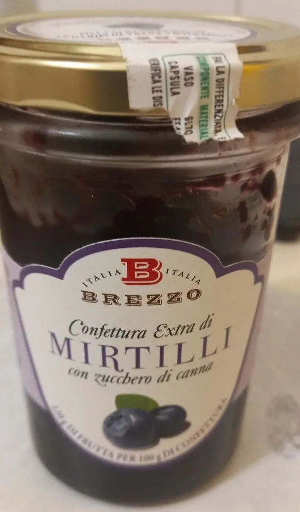 Confettura extra di mirtilli con zucchero di canna