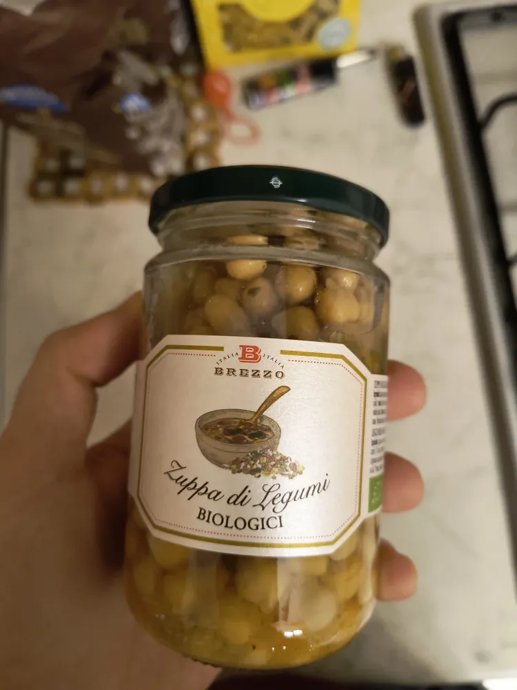 Zuppa di legumi biologici