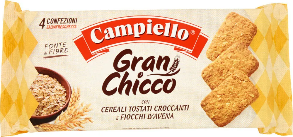 Gran chicco con cereali tostati croccanti e fiocchi d'avena