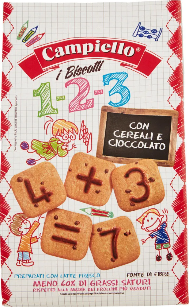 I biscotti con cereali e cioccolato