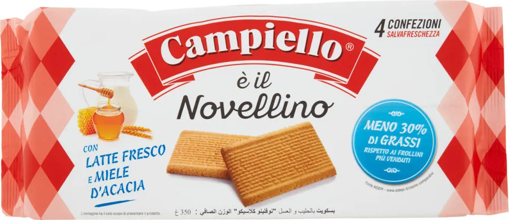 Biscuit Novellino lait et miel
