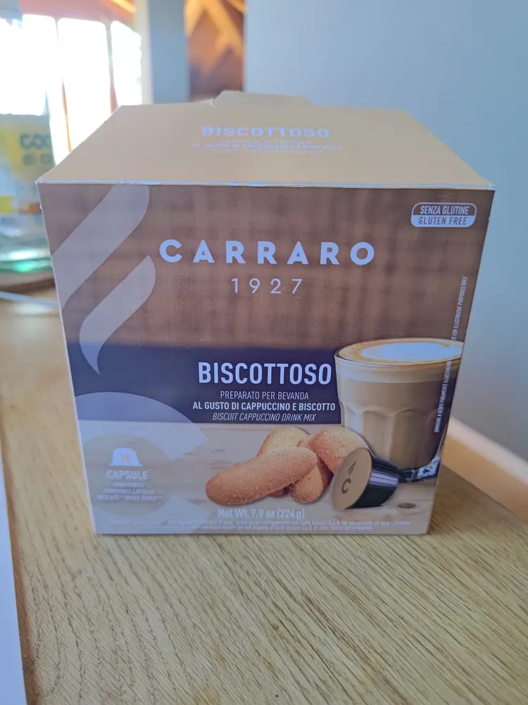 Biscottoso al gusto di cappuccino e biscotto