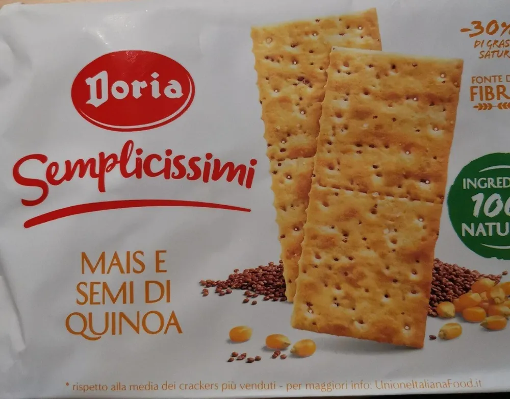 Semplicissimi crackers mais e semi di quinoa