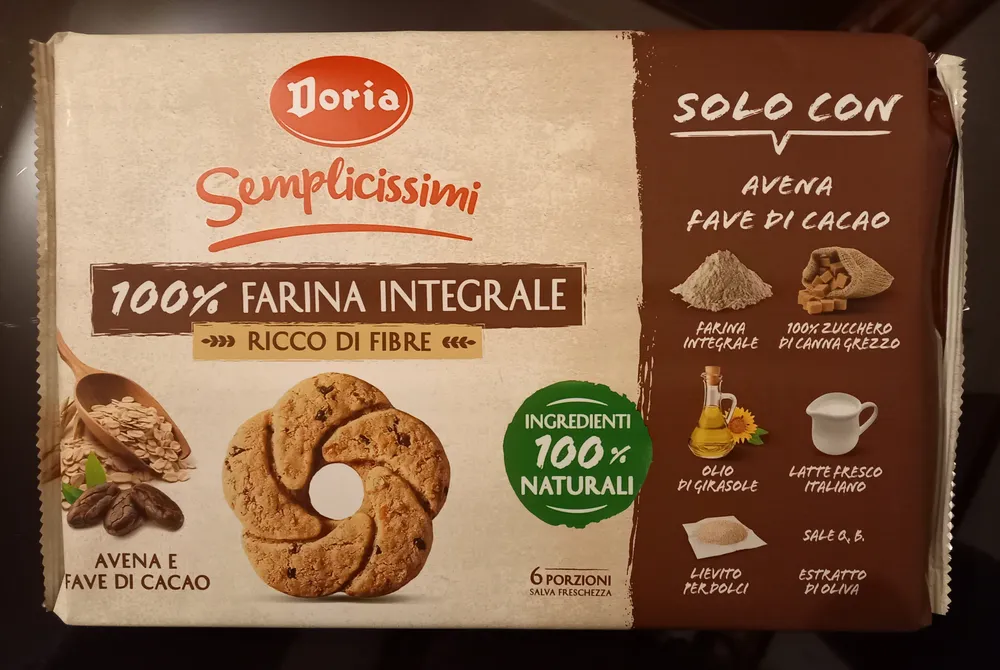 Semplicissimi 100% farina integrale