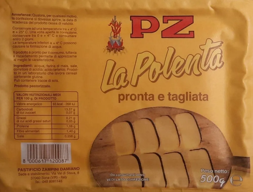 La Polenta pronta e tagliata