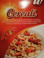 Cereali con riso, frumento integrale, frutti rossi