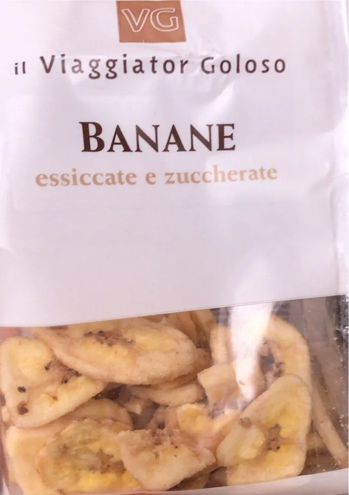 Banane essiccate e zuccherate