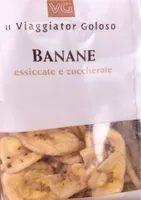 Banane essiccate e zuccherate
