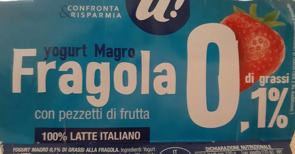 Yogurt magro fragola