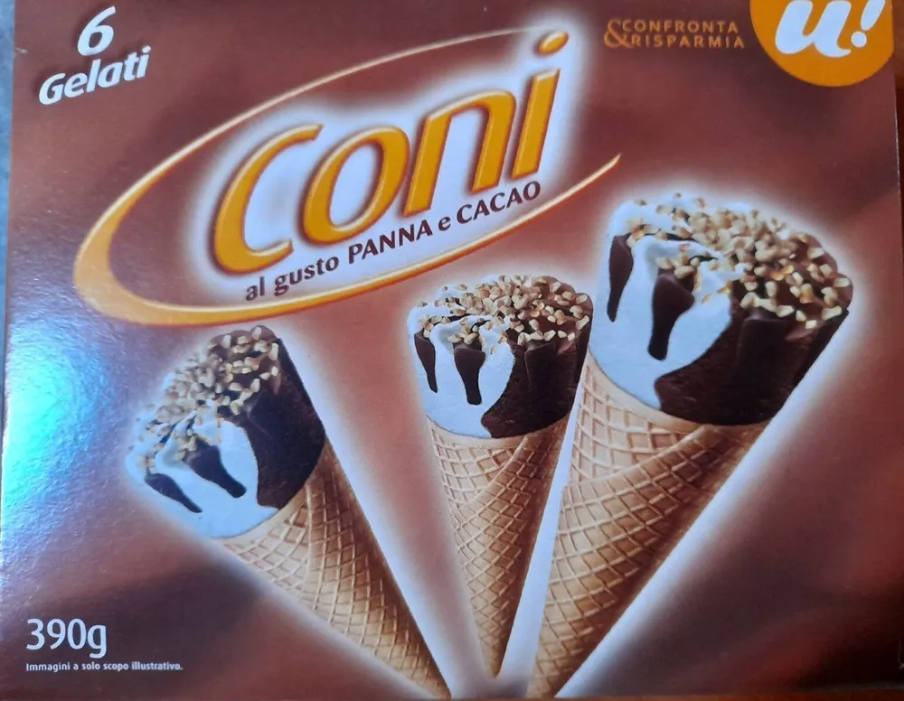 Coni al gusto panna e cacao