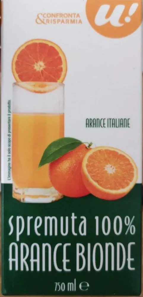 Spremuta 100% arance bionde