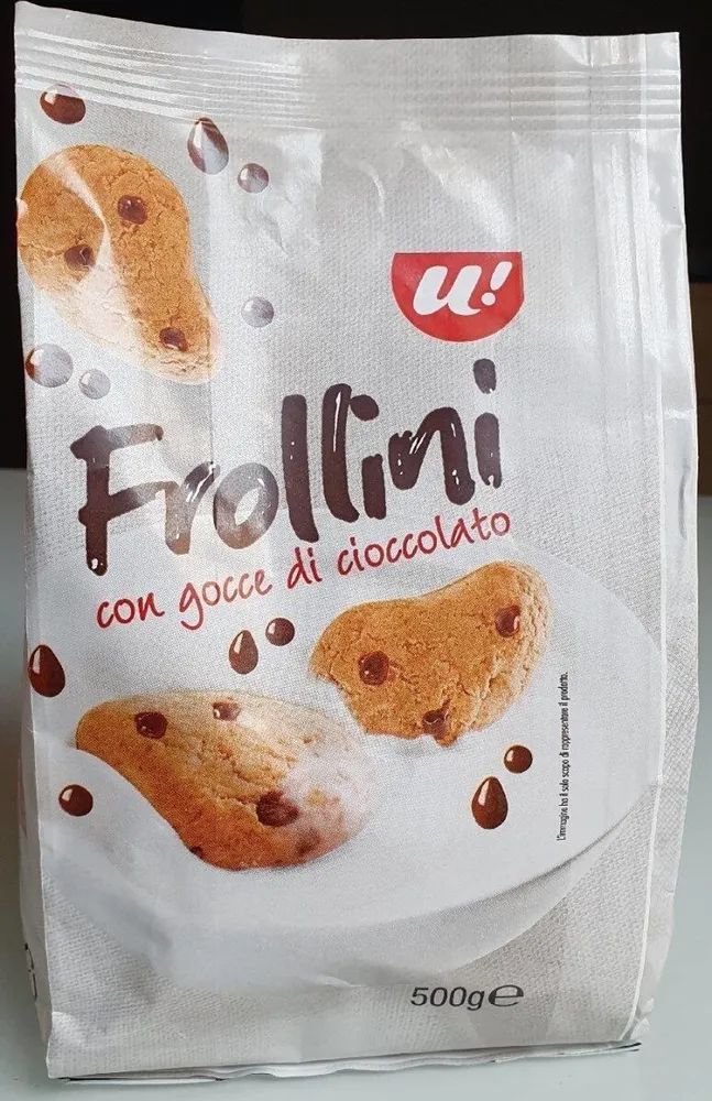 Frollini con gocce di cioccolato
