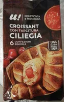 Croissant con farcitura ciliegia