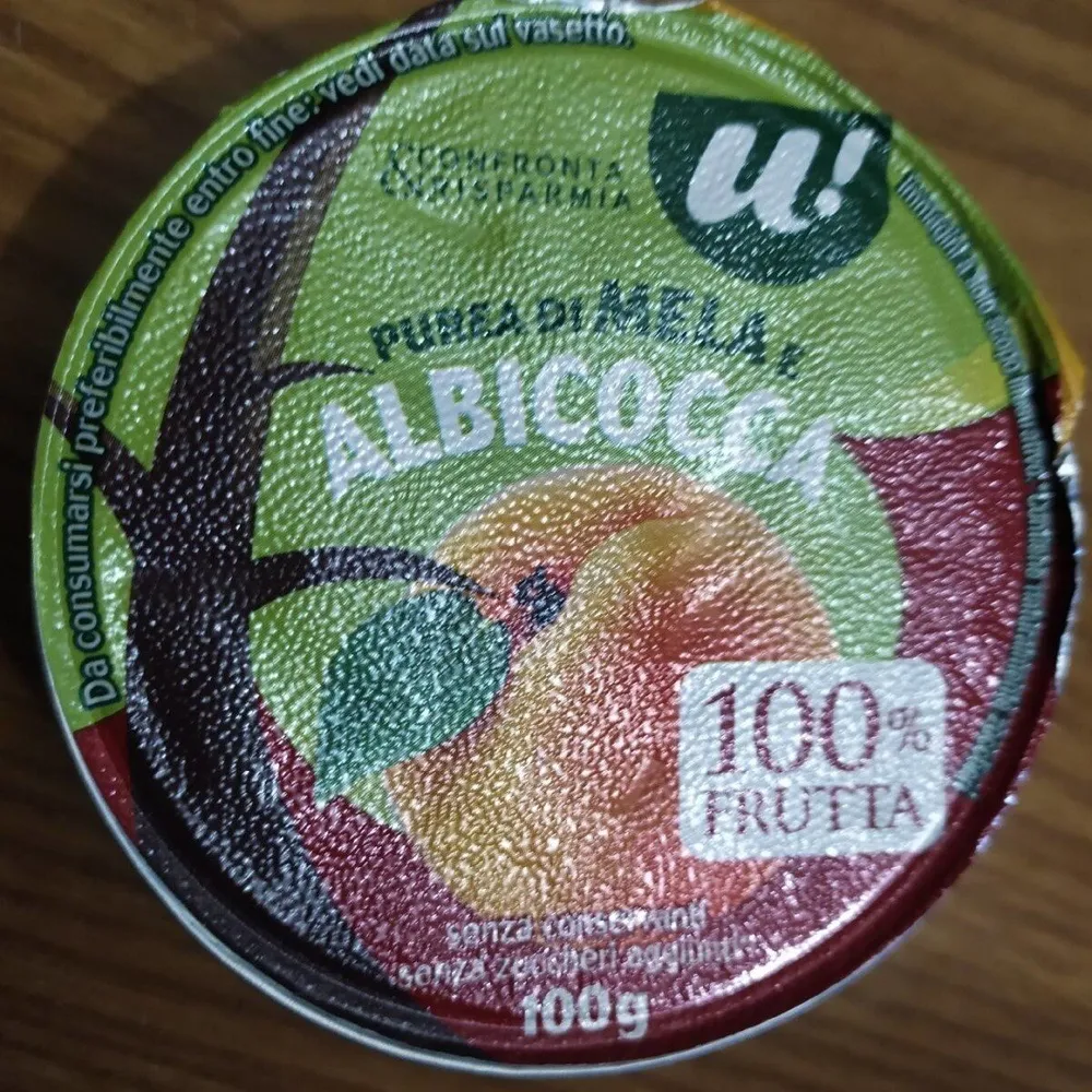 Purea di mela e albicocca