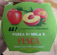 Purea di mela e pesca