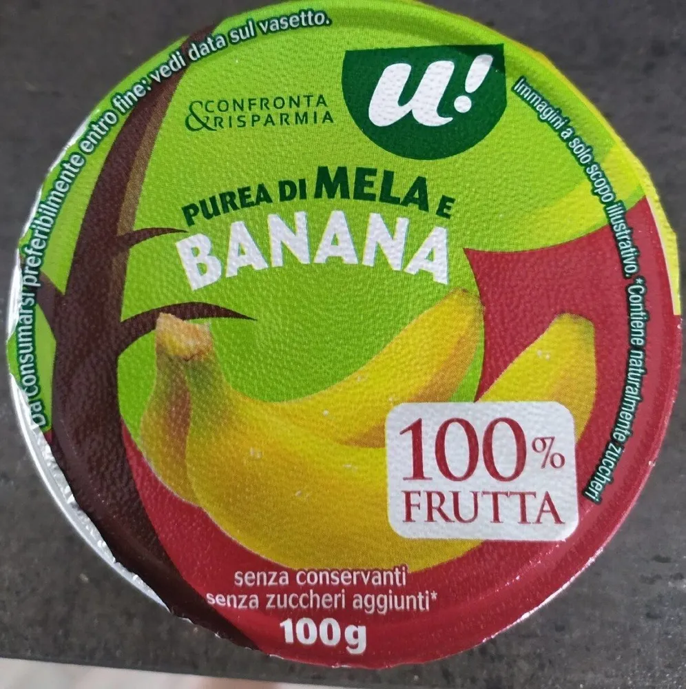 Purea di mela e banana