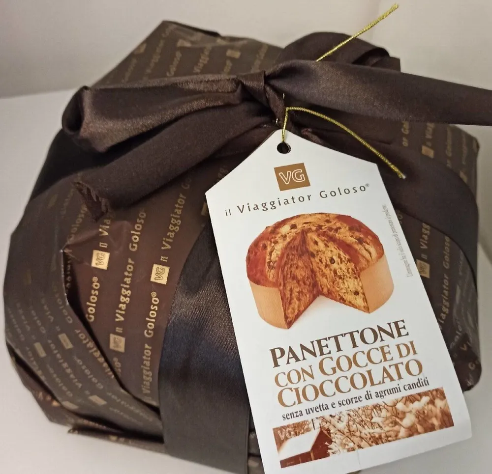 Panettone con gocce di cioccolato
