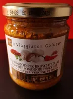 Condimento per bruschetta ai funghi e pomodori essicati