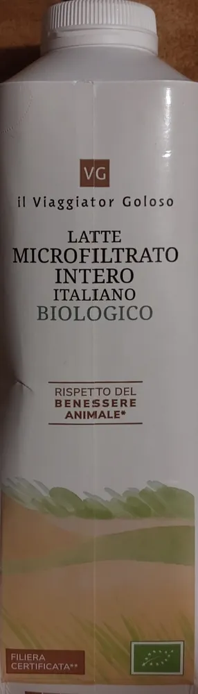 Latte intero microfiltrato biologico