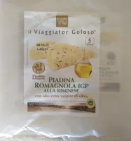Piadina Romagnola IGP alla Riminese con olio extravergine di oliva