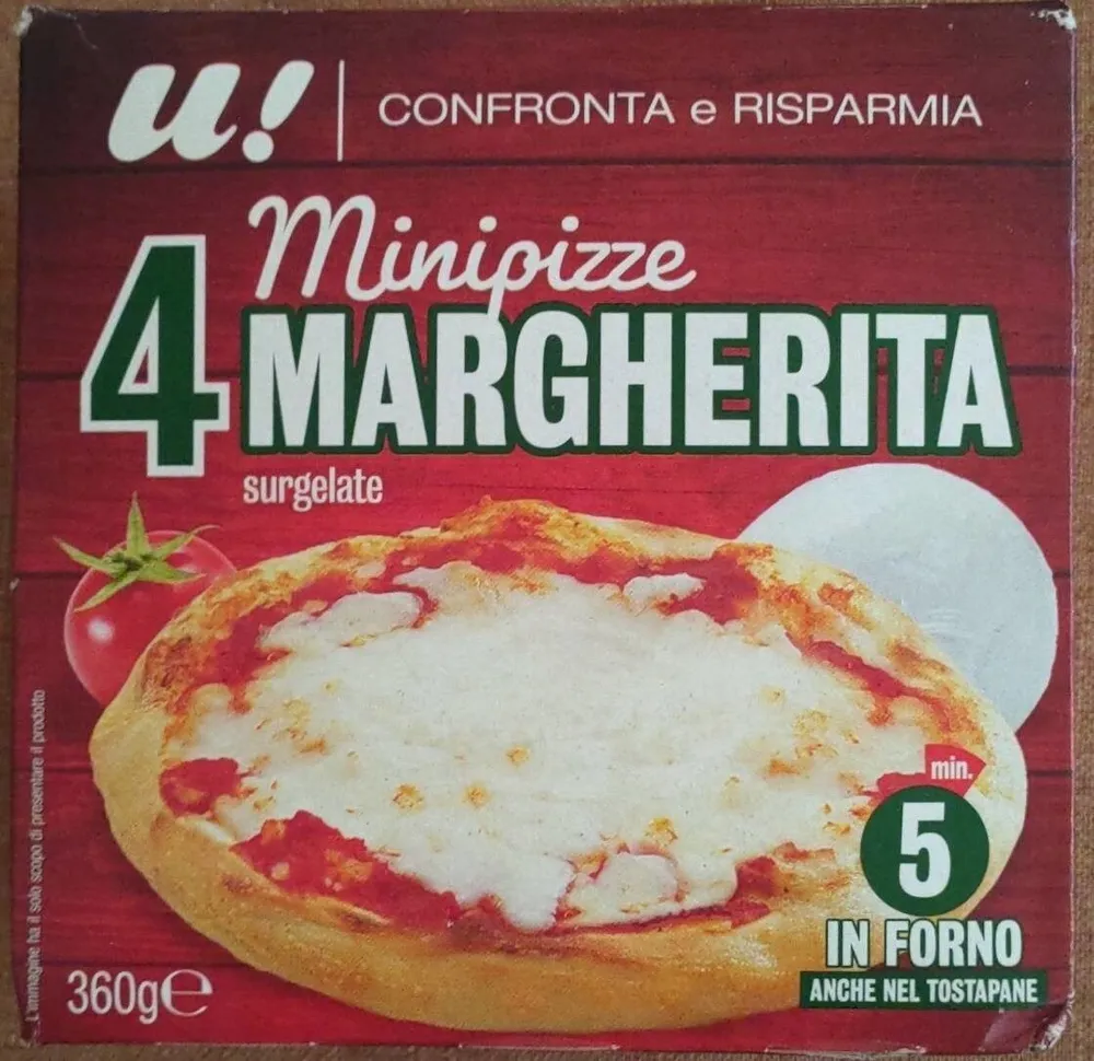 4 Minipizze Margherita Surgelate
