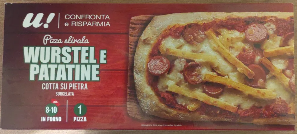 Pizza Stirata Wurstel e Patatine Surgelata